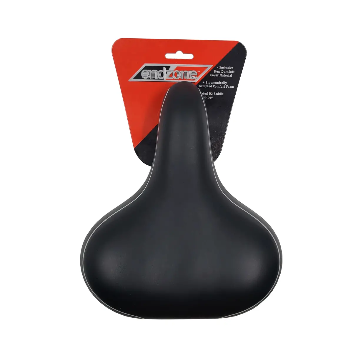 End Zone Velo Black Gel Cruiser Saddle With Springs 1