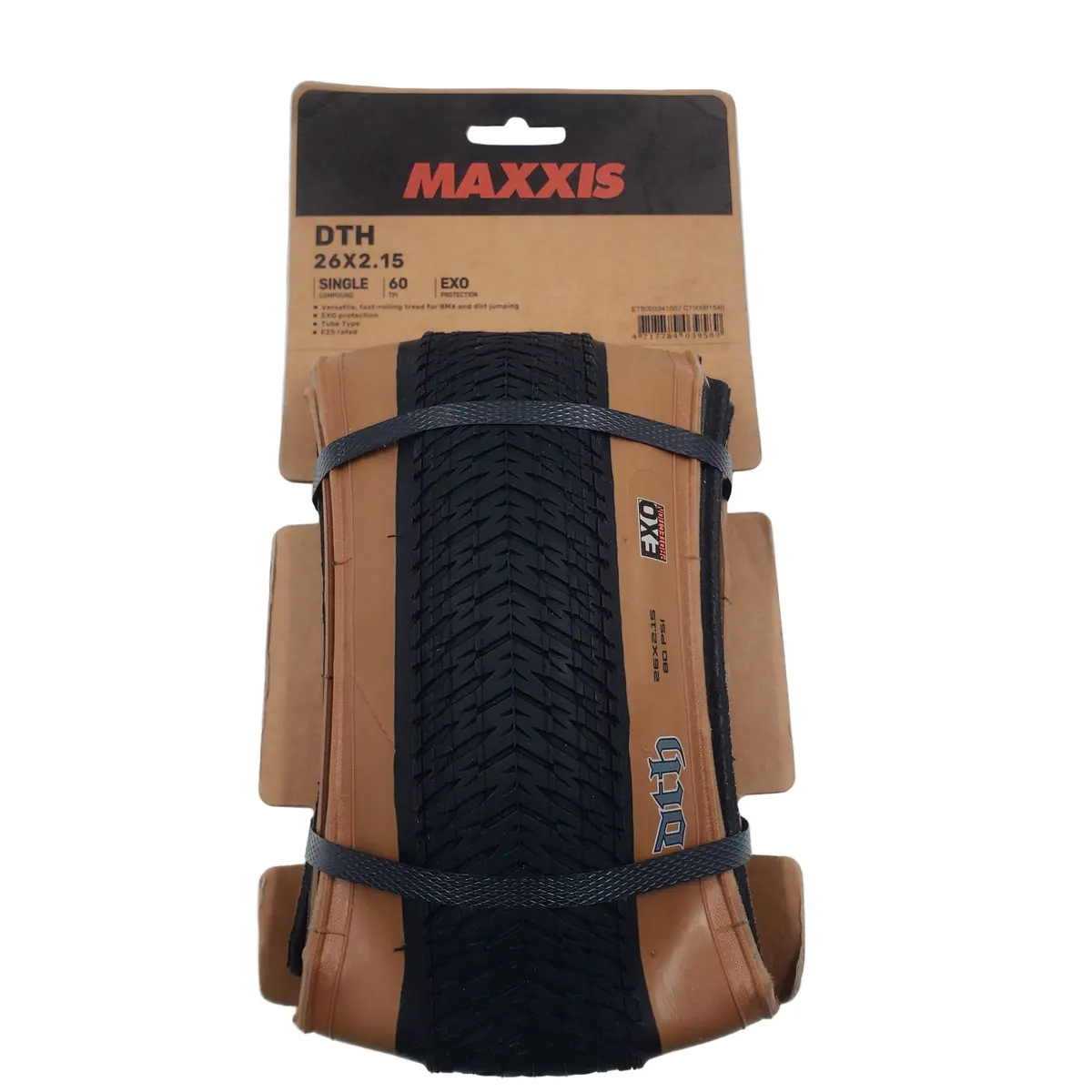 Maxxis Dth 26X2.15 Dark Tanwall Sc/Exo Folding Tire 1