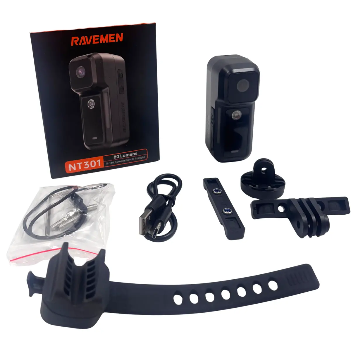 Ravemen Nt301 Smart Tail Light With Accident Detection/ Recording Camera To Your Phone 1