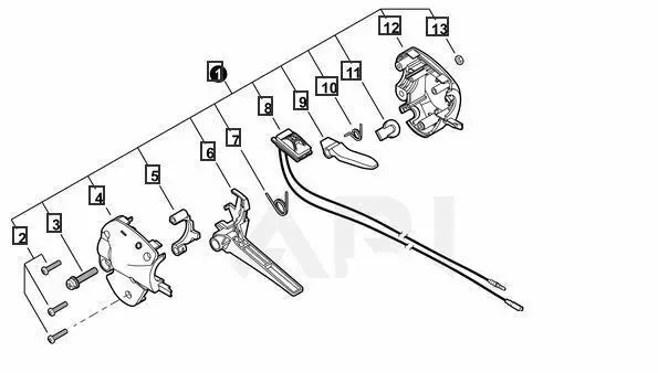 P021043720 Genuine Shindaiwa / Echo Throttle Control Assembly 1