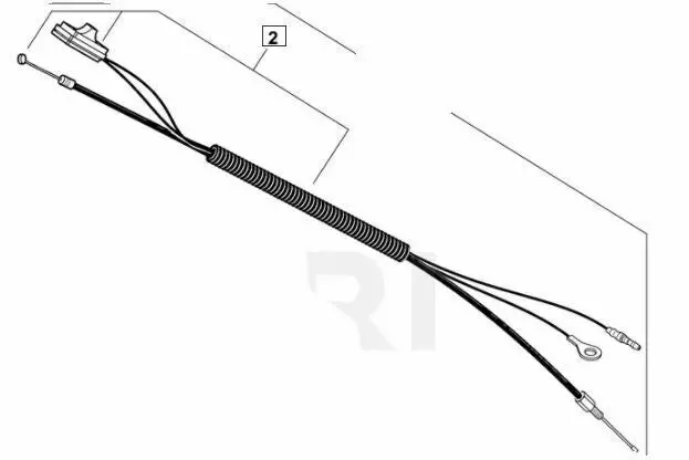 V043000630 Shindaiwa Control Cable Fits C242 C282 Oem 1