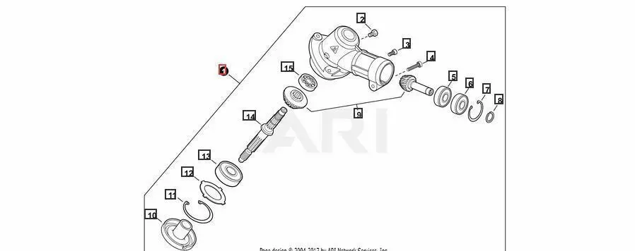 P021052071 Genuine Shindaiwa / Echo Gear Case Assy T262 1