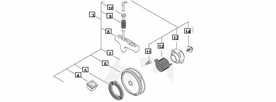 A051002321 Genuine Echo Part Starter Assy Fits Cs-500P 1