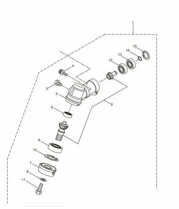 232718 New Genuine Maruyama Trimmer Gear Case (Ratio 13:25) B27l B30l Turbo Oem 1
