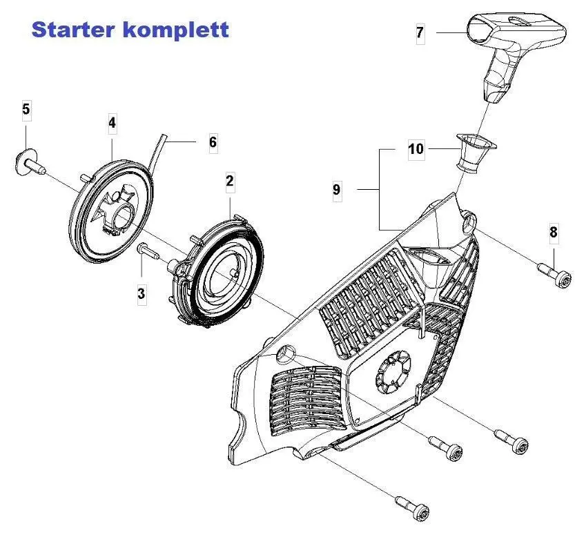 575527604 Genuine Oem Husqvarna 565 572Xp Starter Assembly 575 52 76-04 1