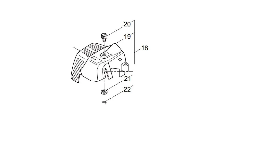 281742 New Genuine Maruyama Engine Cover B27 B30 Bc2621 Bc3031 Ms0741 Ms75 E30 1