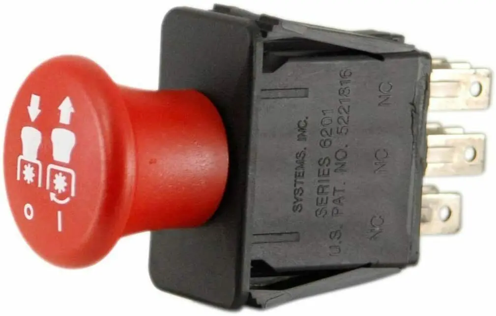 Genuine Oem Wright Pto Switch (On/Off) Red For 48" 52" 61" Deck Mowers 52420003 1