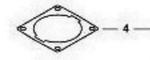 10101010722 Genuine Echo / Shindaiwa Gasket, Cyl. Base Fits Pb-403 1