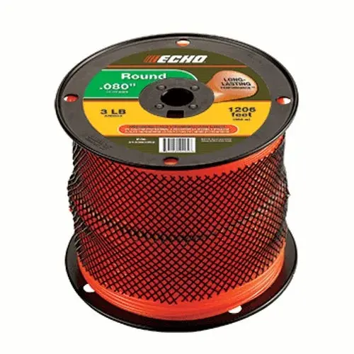 Echo Round .080 Trimmer Line 3-Pound Spool (1,206 Feet) 313080052 1