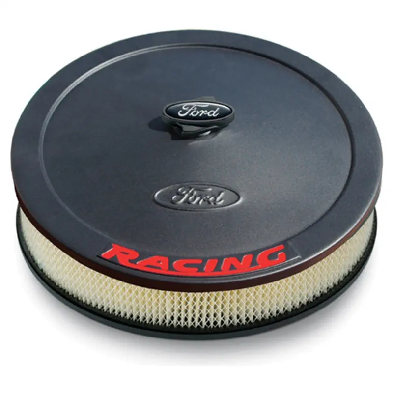 Ford Racing Air Cleaner Kit - Black Crinkle Finish W/ Red Emblem 1