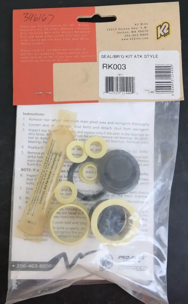 K2 Noleen Rk003 Pro-Flex Attack Style Frame Rebuild Kit 1