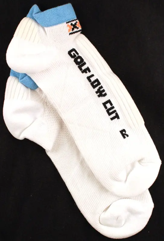 X-Socks Golf Low Cut Msrp $32 Men's Sock Us 3.5 - 6 Eu 35 - 38 Pair White New 1