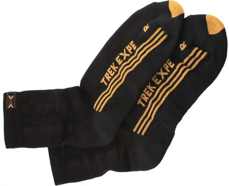 X-Socks Trekking Expedition Women's Msrp $39 4.5-5.5 Eu 35-36 Gold New 2 Rights 1