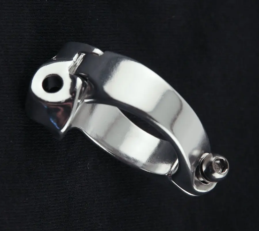 34.9Mm Braze On Front Derailleur Clamp Adapter Aluminum Alloy 32G Road Bike New 1