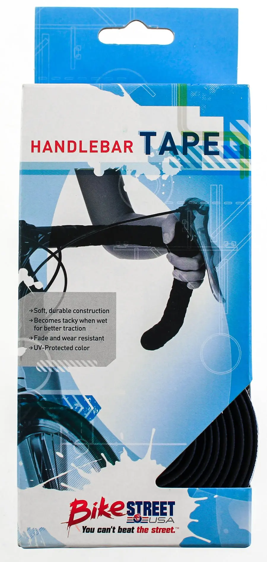 Bike Handlebar Tape Blue Bicycle Bike Road Drop Bar Anti-Slip Shock Absorb New 1
