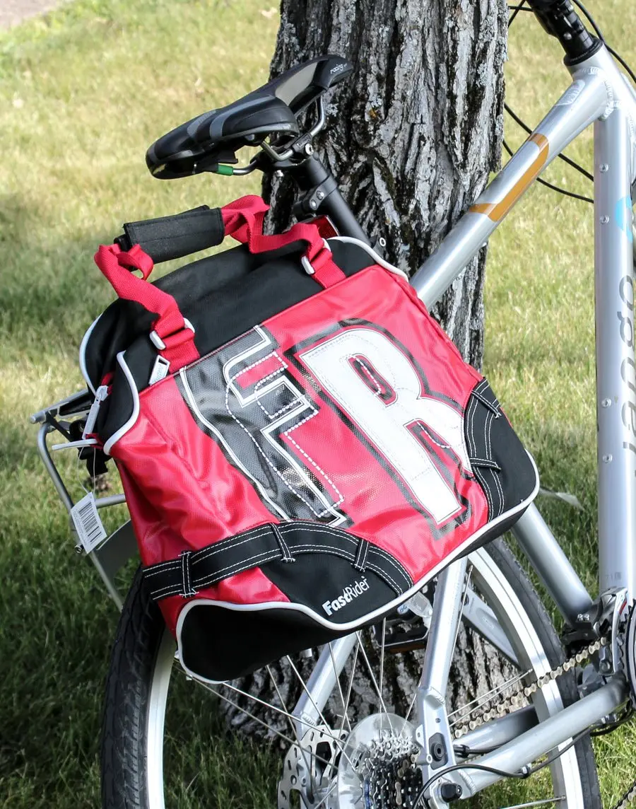 Fastrider Young Bag Freestyle Bike Pannier/Bag Water Resistant Single Red New 1