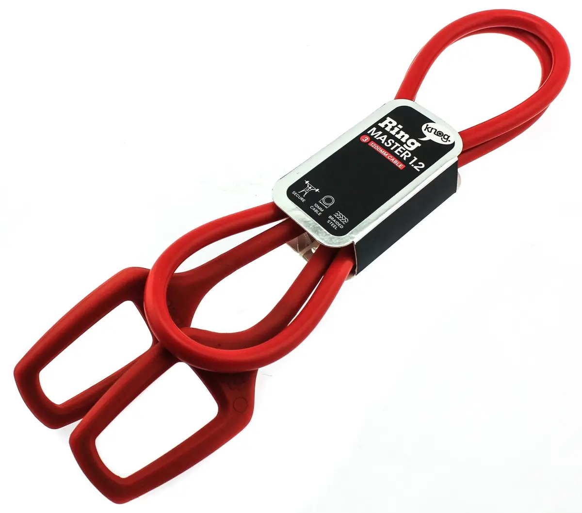 Knog Ring Master 1.2 Bike Cable 1200Mm Silicone/Steel Red 10Mm New 1