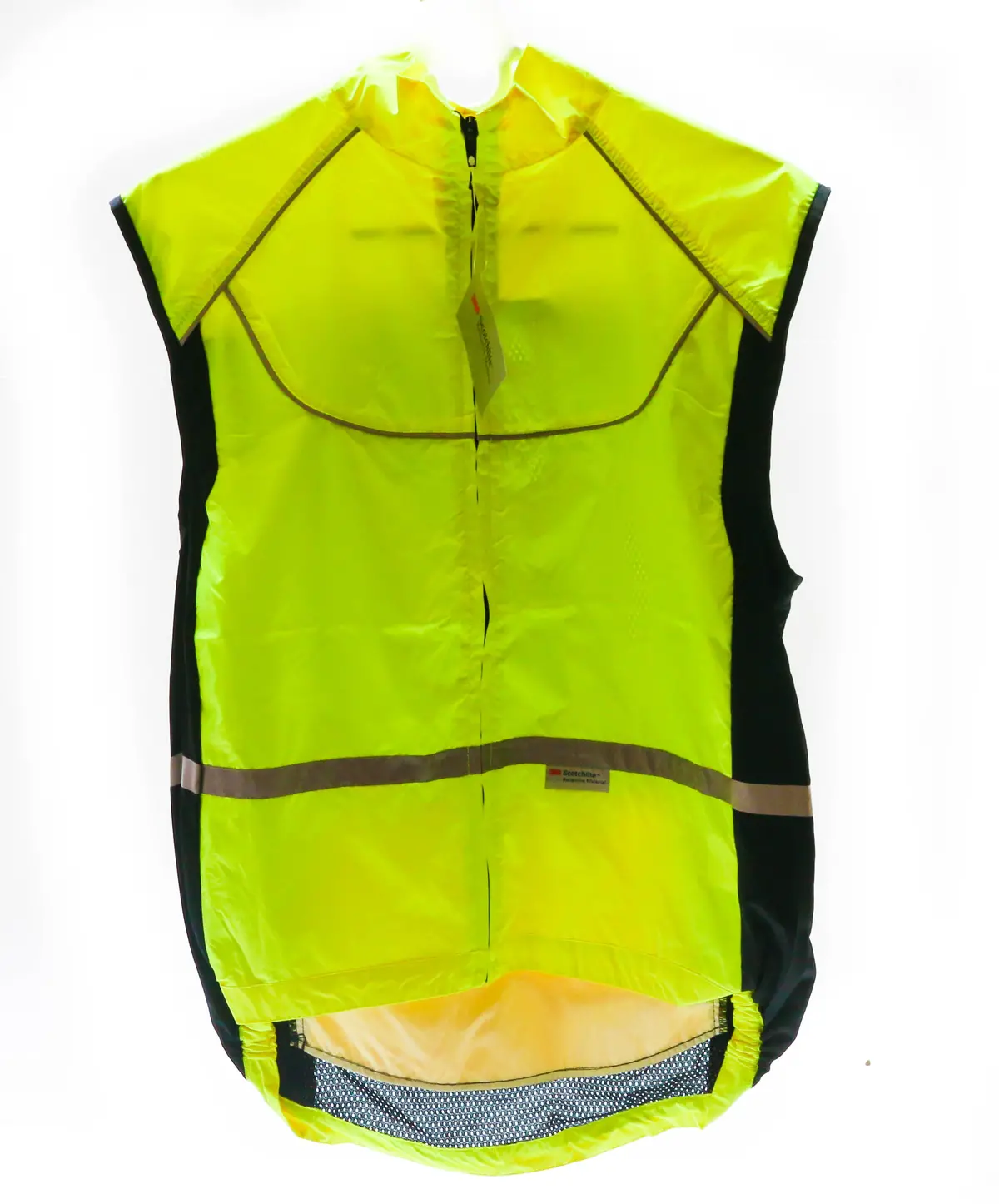Wowow Med Sleeveless Sport Jacket  Cycling Wind Vest 3M High-Viz Reflective New 1