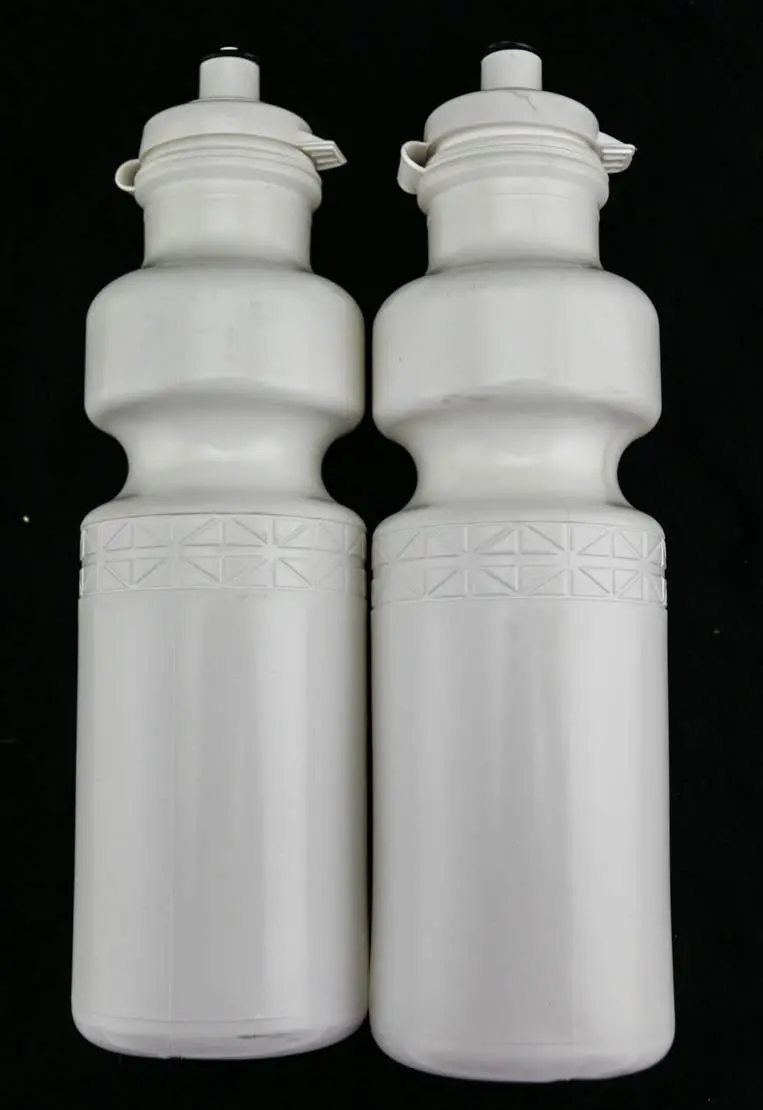 2 Qty California Springs Duoflow 24Oz Ounce Bicycle Water Bottles White New 1