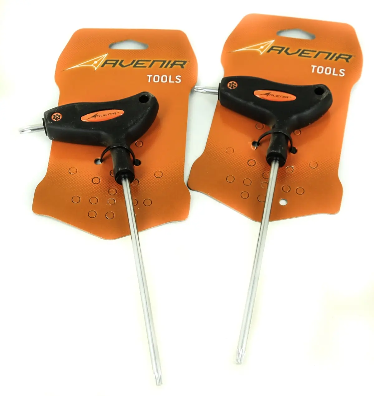 2 Quantity Avenir T-25 Torx "Star" Wrenches Long Handled Bike Tools New 1