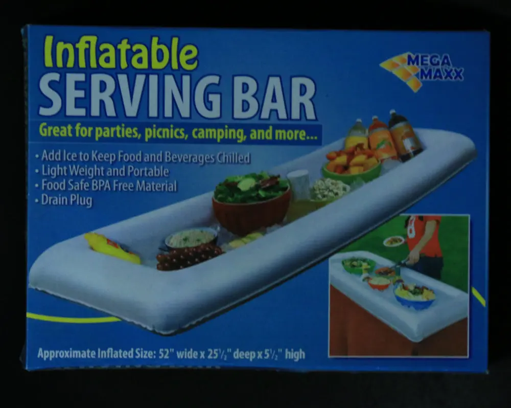 Mega Maxx Inflatable Pool / Spa Serving Bar 52" X 25.5 X 5.5" New 1