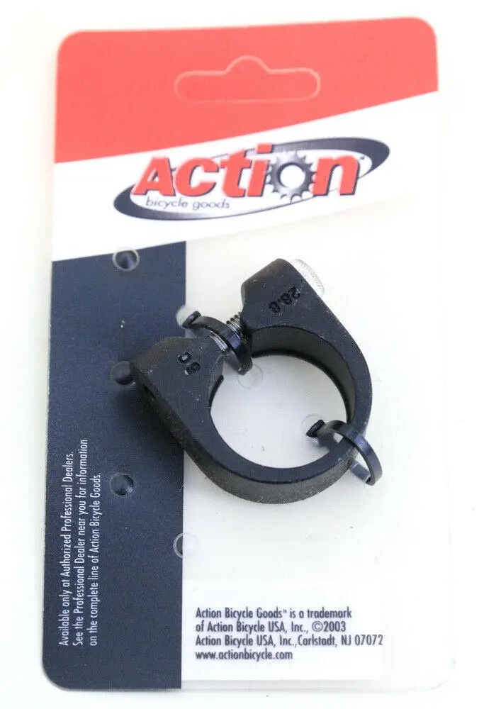 Action 28.6Mm / 1-1/8" Road Bmx Mtb Bicycle Seatpost Clamp Aluminum Black New 1