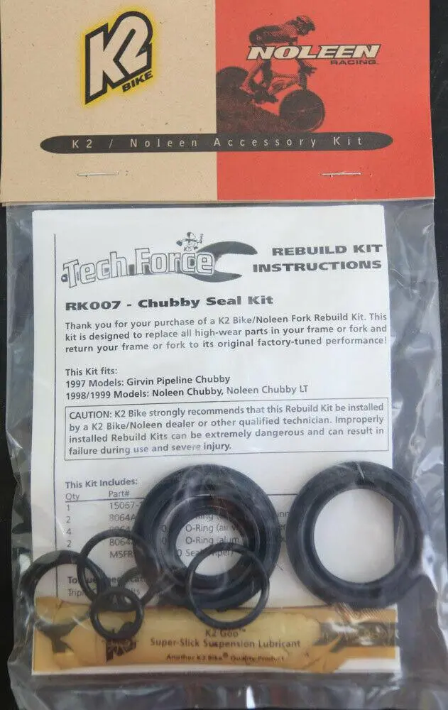 K2 Noleen Rk007 Seal Kit Chubby / Chubby Lt Rebuild Kit 1