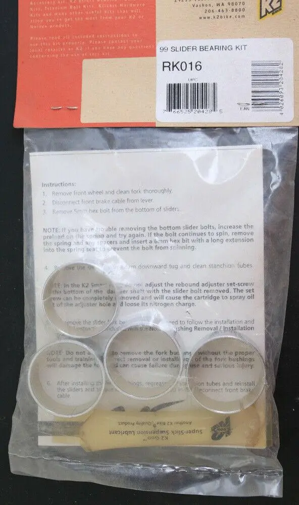 K2 Noleen Pro-Flex Rk016 Slider Bearing Rebuild Kit 1