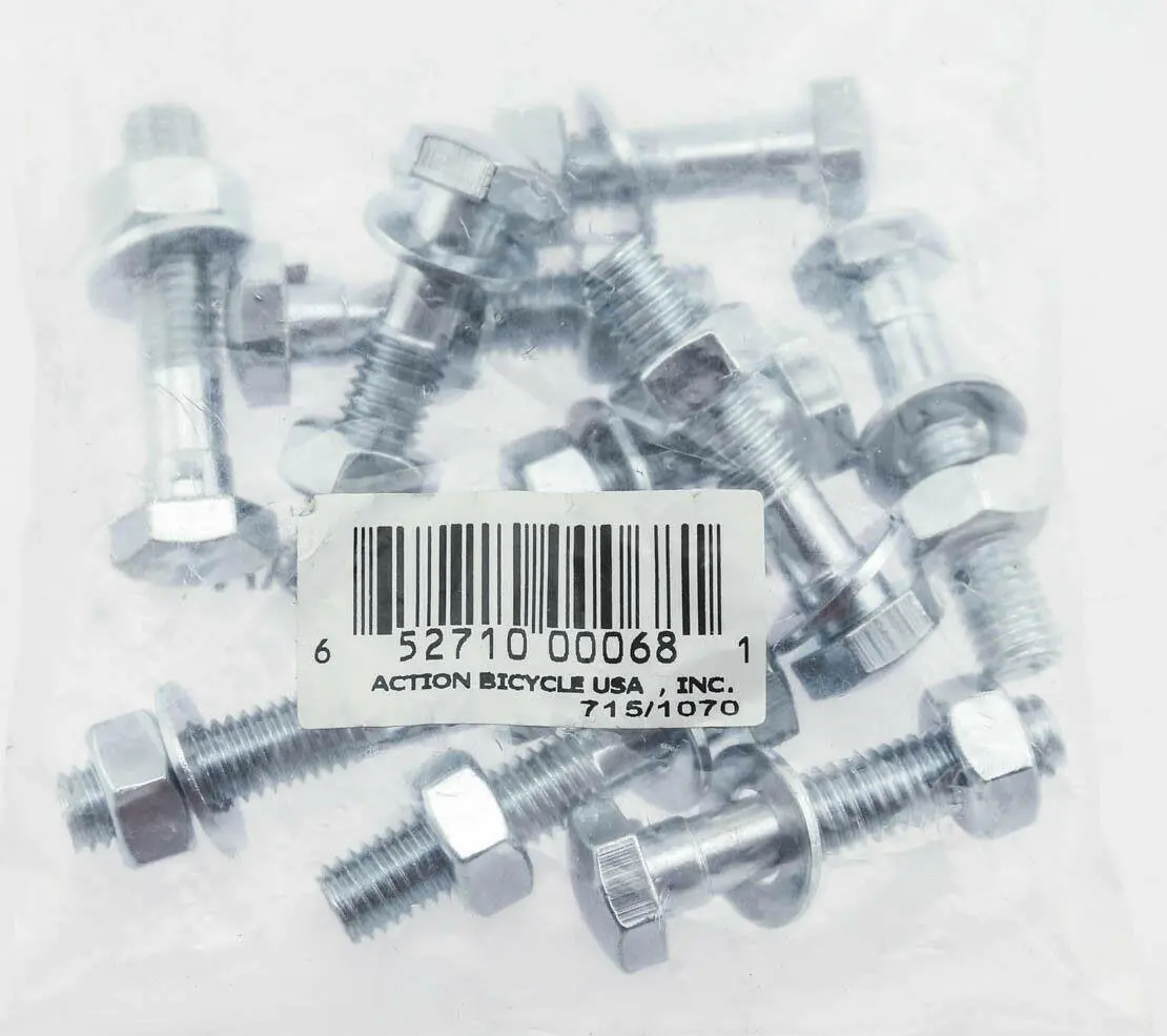 10 Quanity Vintage / Kids Bicycle Anti Turn Stem Neck Bolts 8Mm X 37Mm New 1