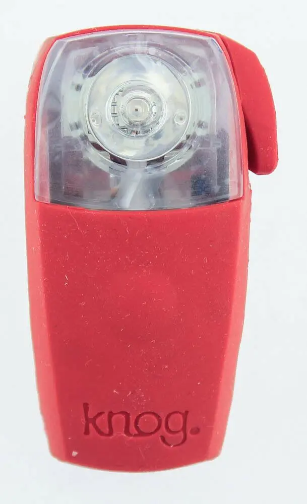 Knog Boomer '12 Red W/ 1 Red Led Bike Rear Light 7 Lumen 4 Mode 600M New 1