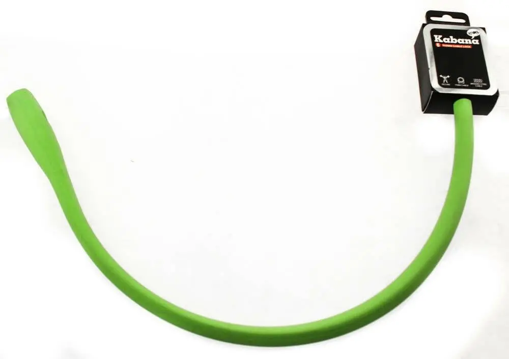 Knog Kabana Cable Bike Lock 740Mm Lime Green Silicone Steel Cable Keyed New 1