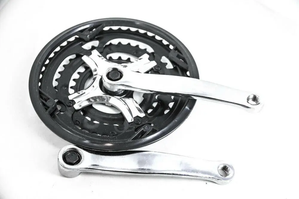 Square Taper 6/7/8 Speed Bike Crankset 9/16" 170Mm 48/38/28T Triple New 1