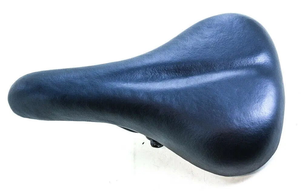 Padded Black Replacement Bicycle Seat Saddle + Clamp 11.5" X 7.25" New 1