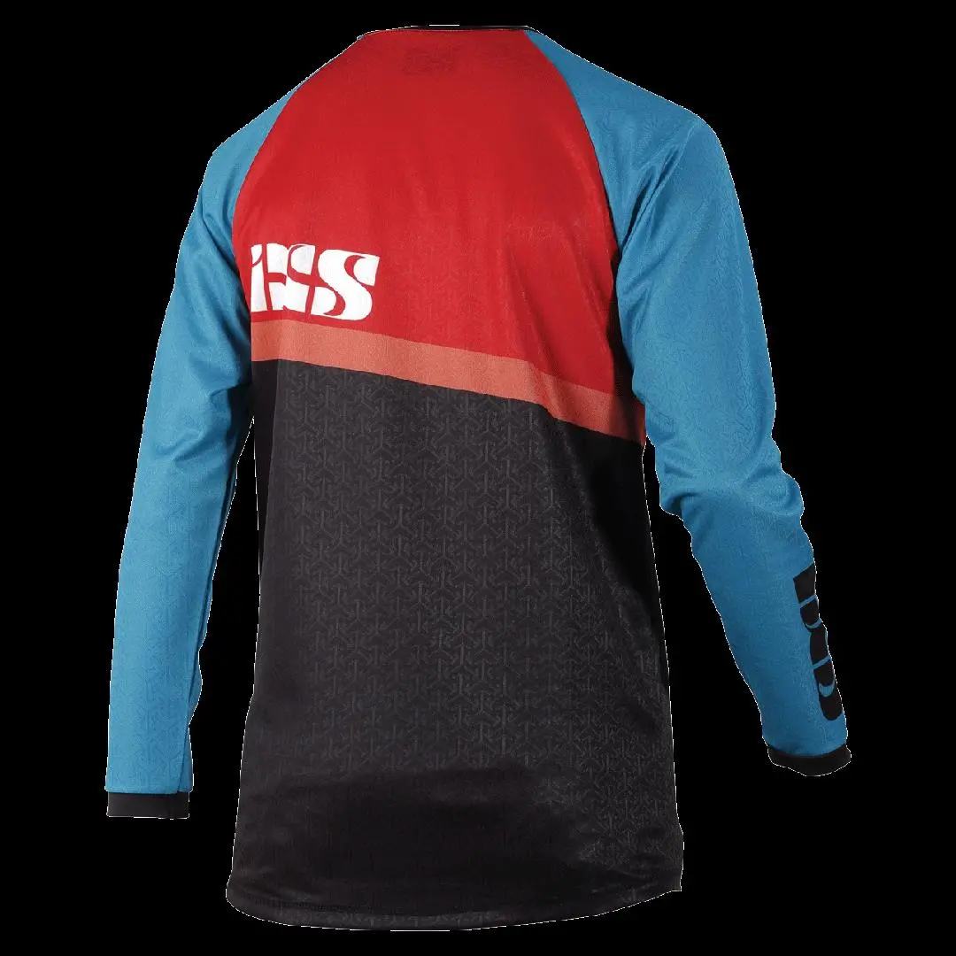 Ixs Pivot 6.1 Youth Extra Large Xl Bike Cycle Jersey Petrol: Red / Blue Kxl 1