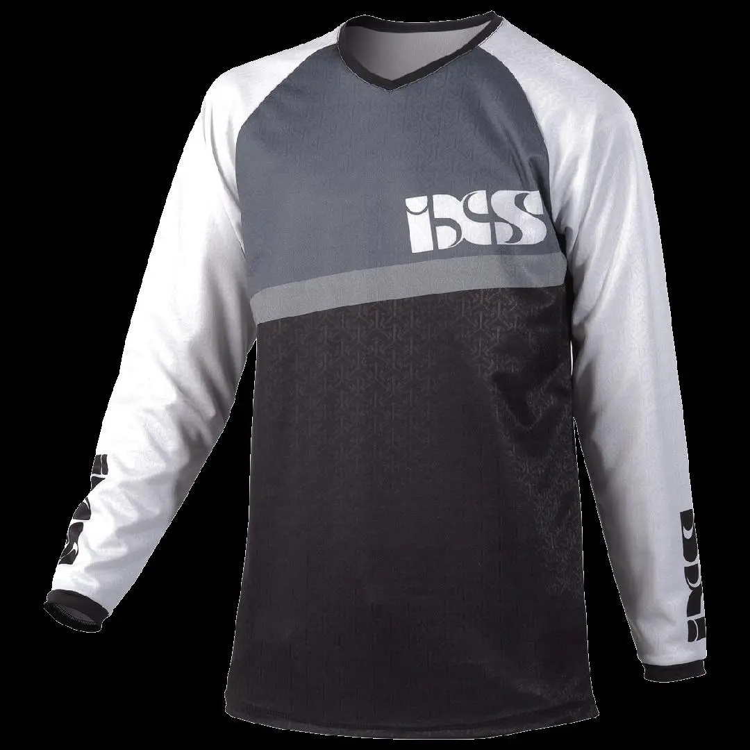 Ixs Pivot 6.1 Youth Bmx Mountain Bike Jersey Black / White Km New With Tags 1