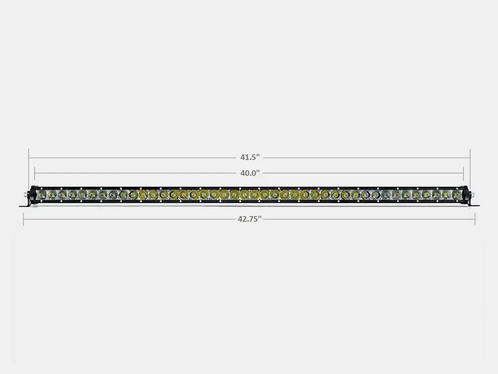 Cali Raised Led - 42" Slim Single Row Led Bar (Amber) 1