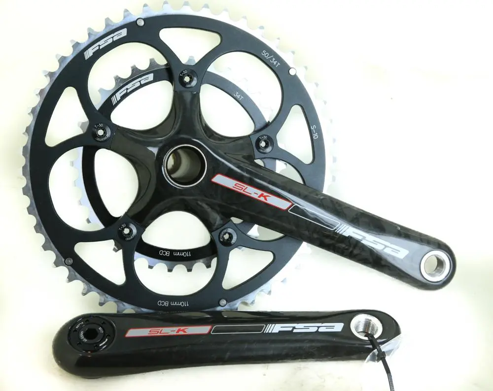 Fsa Sl-K Megaexo 50/34T 175Mm S10 Carbon Road Bike Crankset New Nos 1