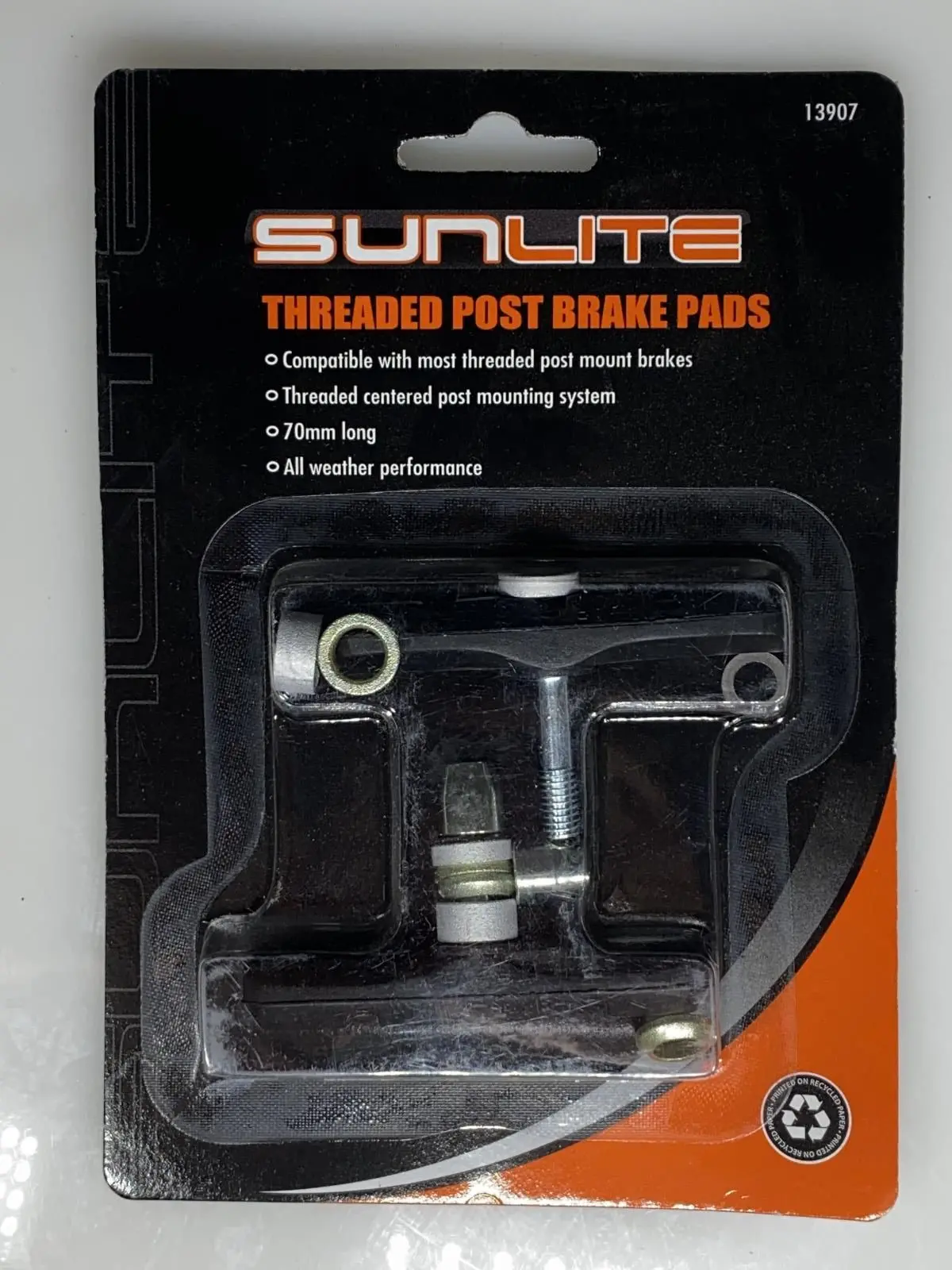 Sunlite Threaded 70Mm Post Bike Brake Pads Shoes V-Brake New 1