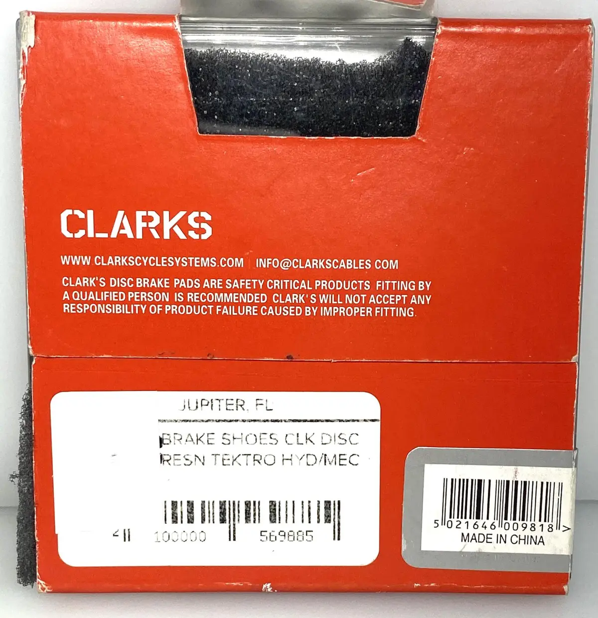 Clarks Tektro Vx844c Novelo / Io Organic Compound Disk Disc Bike Brake Pads New 2
