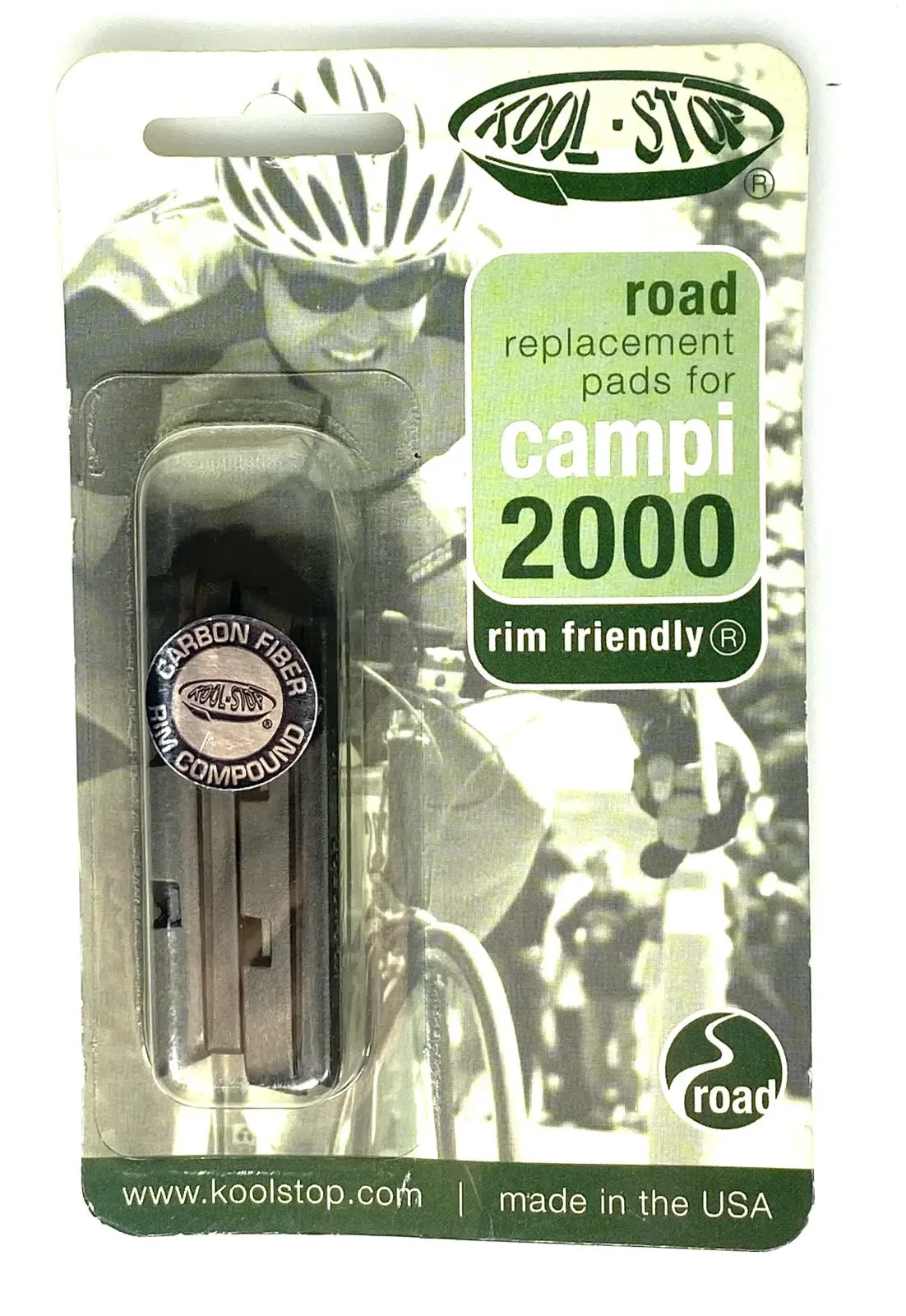 Kool-Stop Campi 200 Replacement Road Brake Pads Carbon Fiber Rim New 1