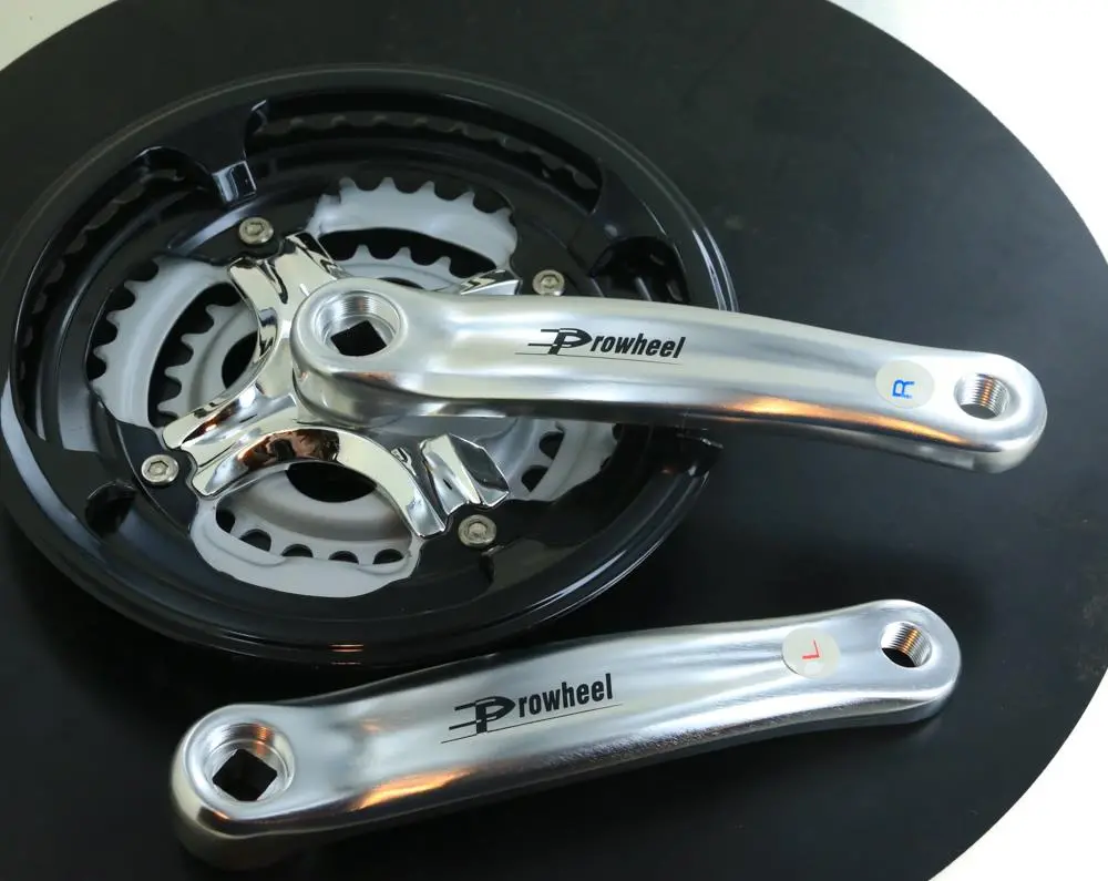 Lot Of 10 Prowheel 48/38/28T 7/8 Spd Square Taper Hybrid Bike Crankset 170Mm New 1