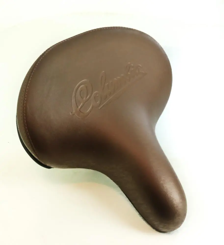 Columbia Yj-1137 Comfort Cruiser Hybrid Bike Wide Spring Saddle / Seat Brown New 1