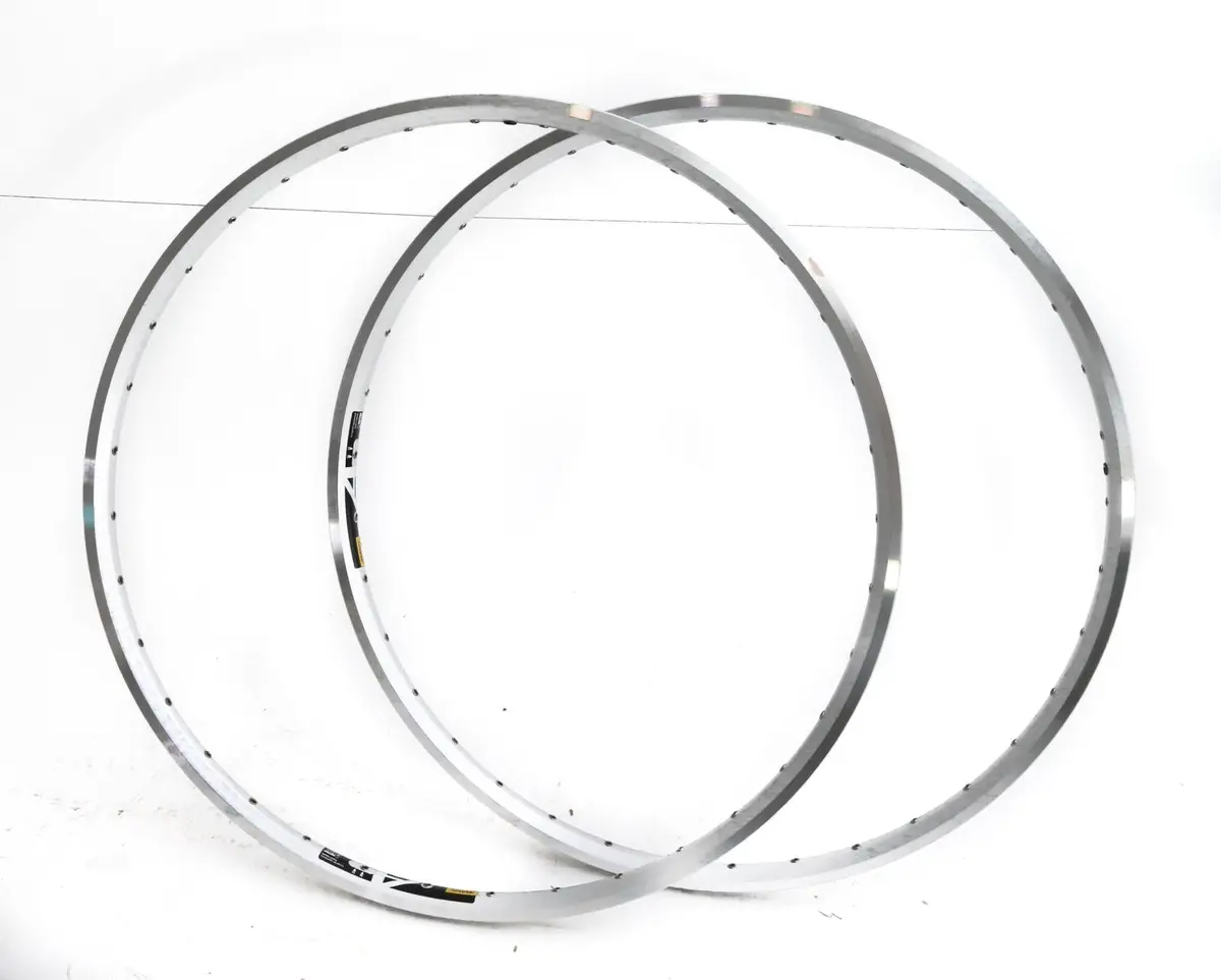 2 Qty Mavic 700C A 319 32 Hole 32H Rim Hybrid Cx Bike Wheel Rim Silver New 1