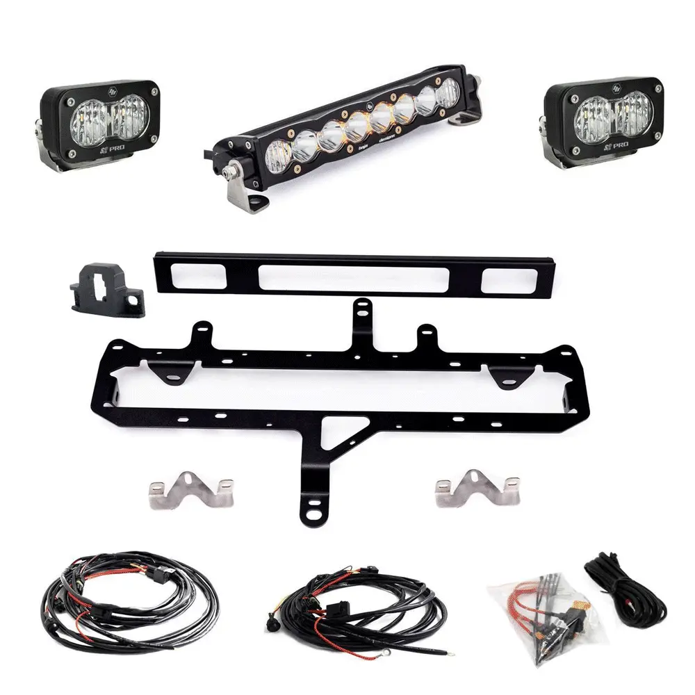 Baja Designs -  S8 10" Light Bar / S2 Pro Trd Pro Grille Conversion Light Kit - Toyota Tacoma (2024-2025) 1