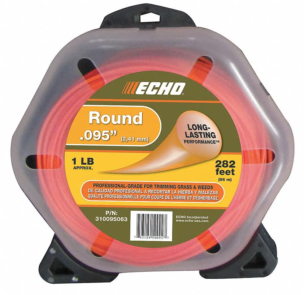 Echo Round .095 Trimmer Line 1-Pound Donut (282 Feet) 310095063 1