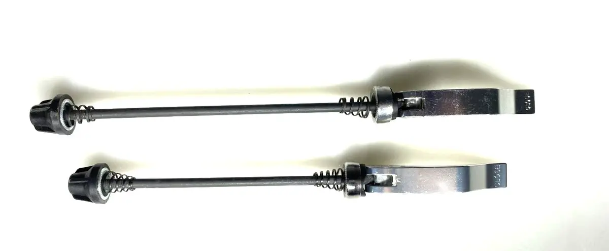 Unbranded Front And Rear Bike Qr Universal Quick Release Skewer Silver Set New 1