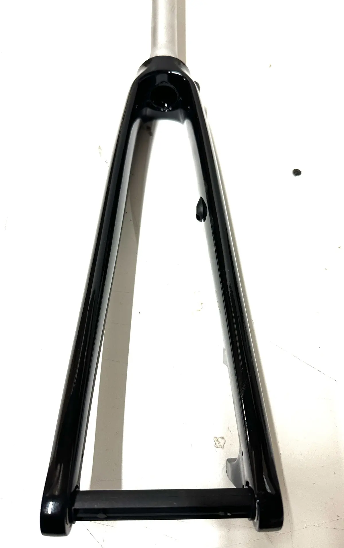 700C Carbon Fiber Gravel Road Bike Fork Alloy Steerer Disc Tapered Thru Axle New 1