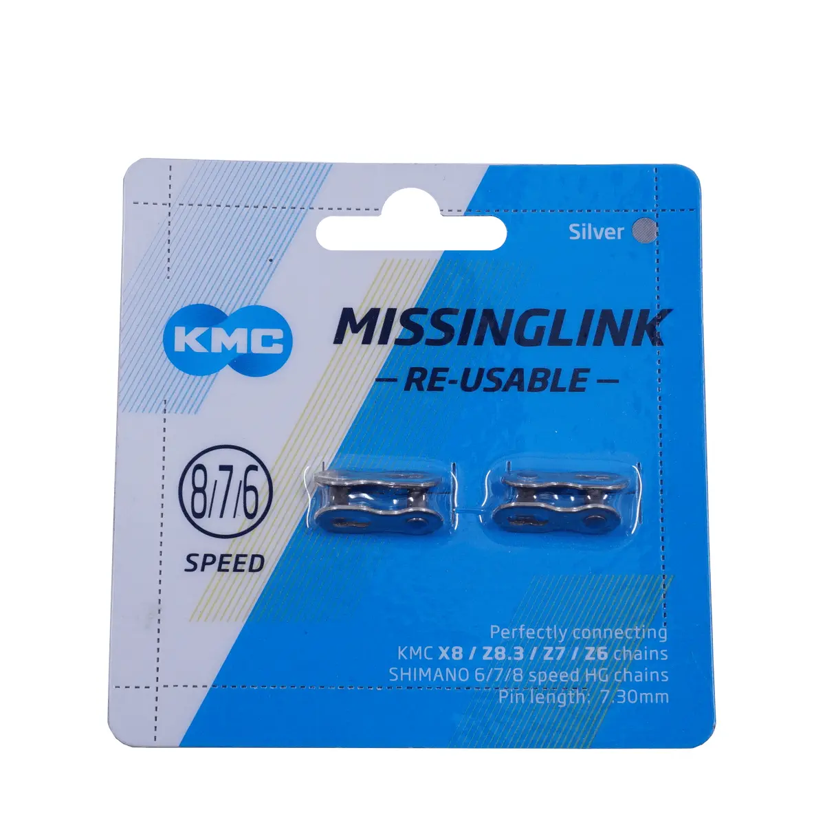 Kmc Cl573r Missing Link 6/7/8 Speed 7.3Mm Masterlink (Card Of 2) 1