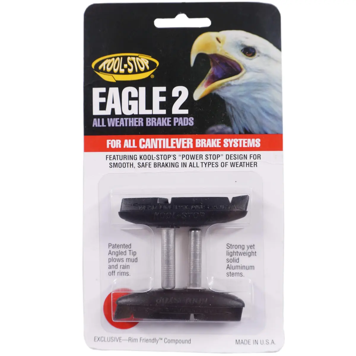 Kool-Stop Ks-Ec2b Eagle Claw Ii Cantilever Brake Pads Smooth Post 1