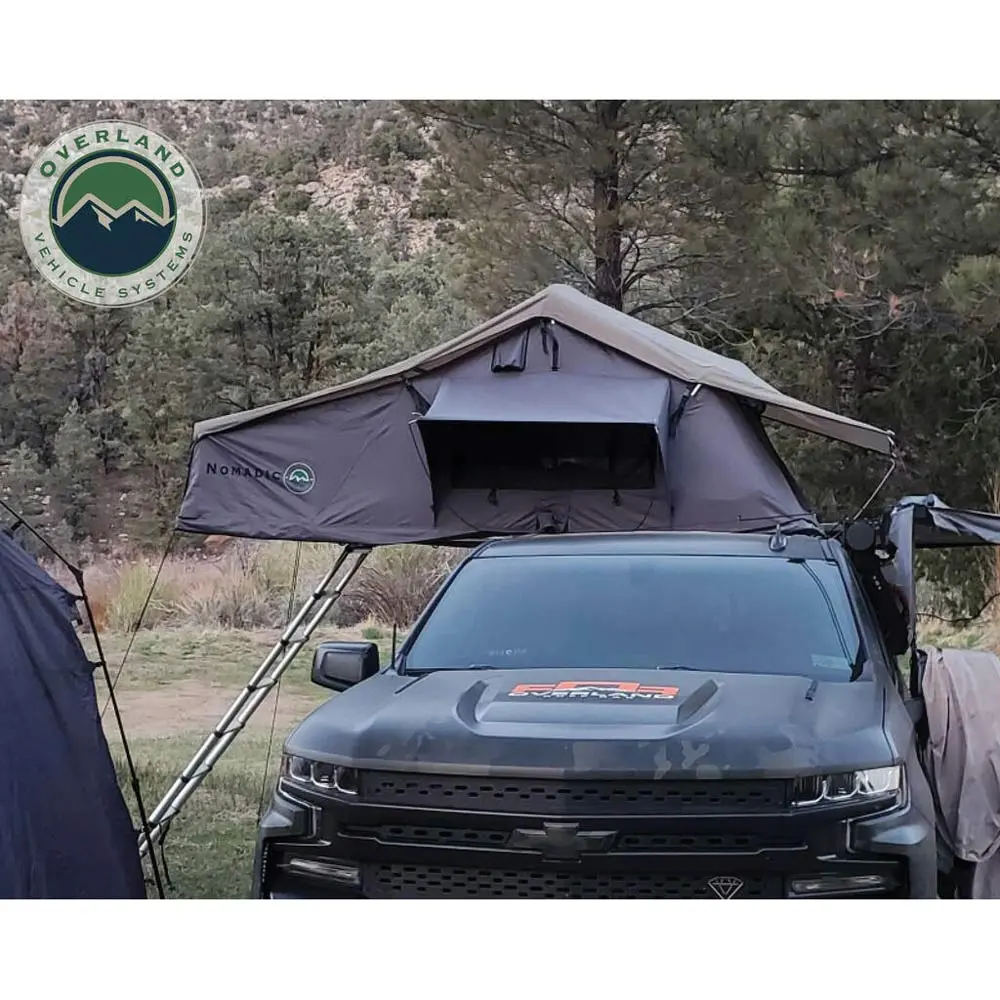Overland Vehicle Systems - Nomadic 4 Extended Roof Top Tent In Dark Gray 1